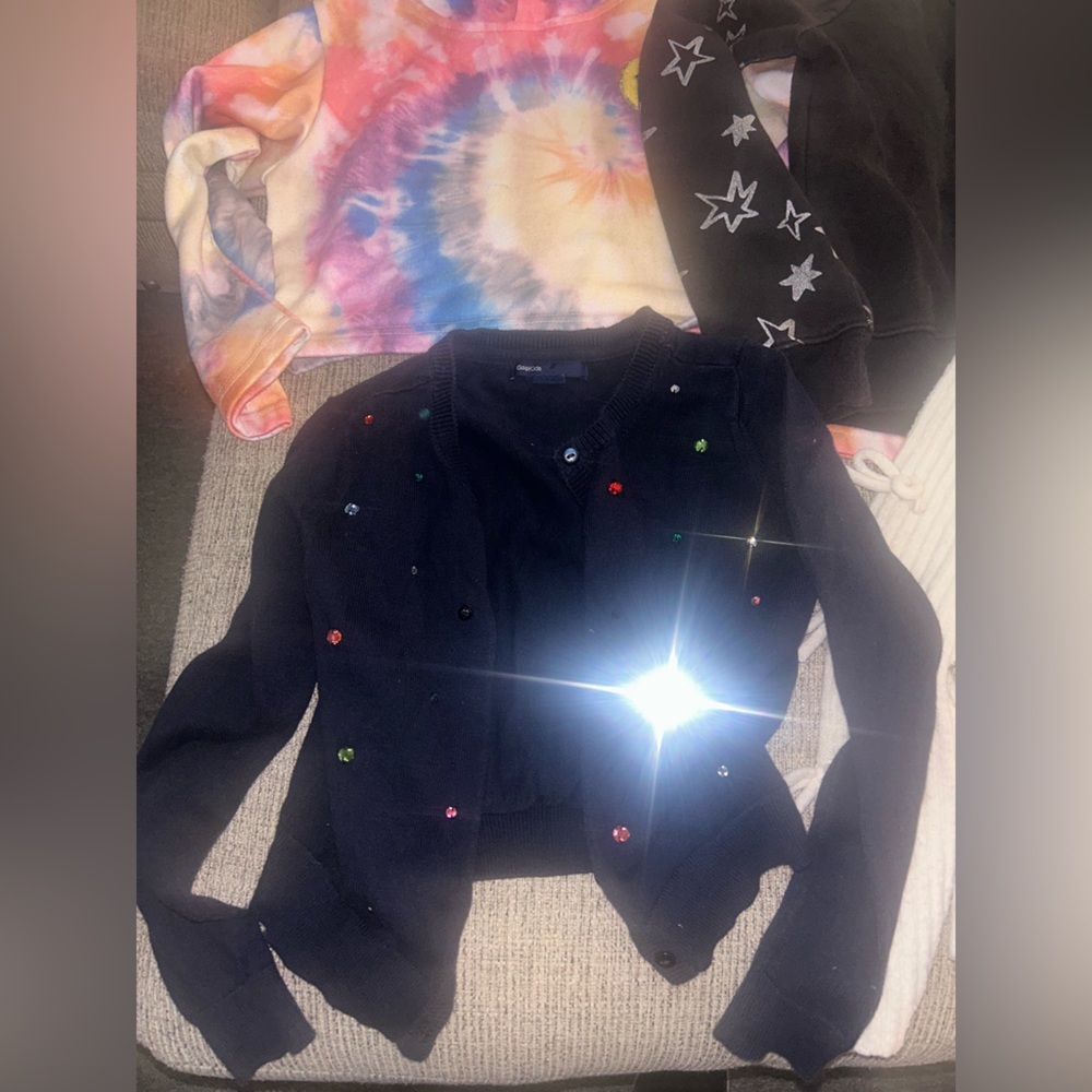 Lot of 5 sweatshirts, cardigans and hoodies for girls size 6 - Picture 2 of 14